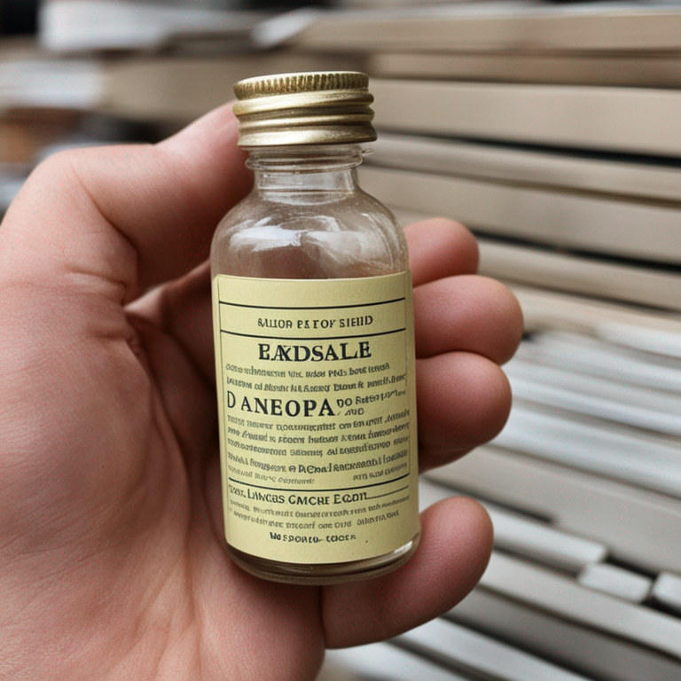 Person holding a small bottle of homeopathic medicine