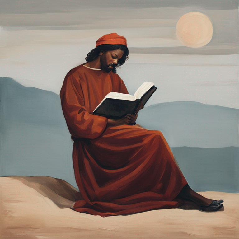 Person reading the Bible
