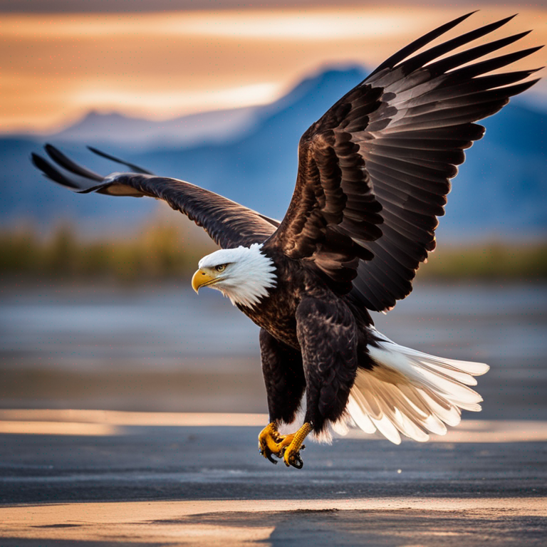 Eagle soaring in the sky